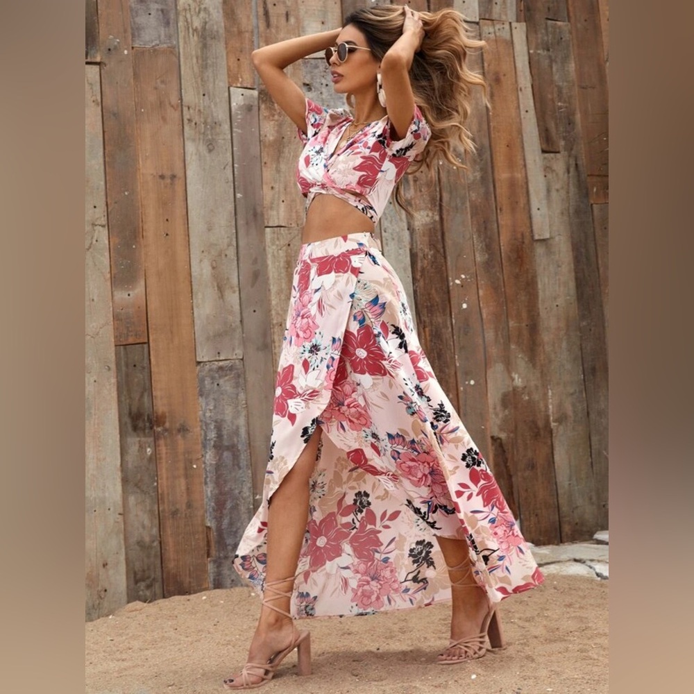 2 piece skirt and top set